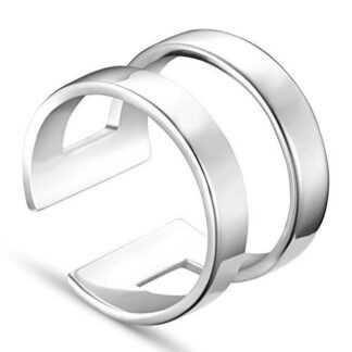 Anillo platino doble