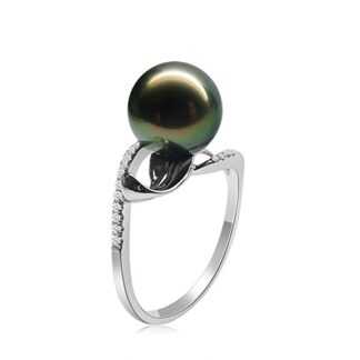Anillo grande black pearl
