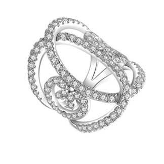 Anillo grande en forma de mariposa