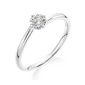Anillo platino twist