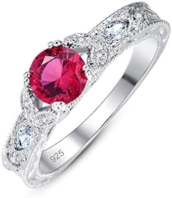 YAZILIND S925 Plata esterlina Ronda cúbica Zirconia CZ Alianza Alianza Anillo de Compromiso Mujeres Aniversario joyería