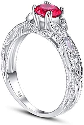 YAZILIND S925 Plata esterlina Ronda cúbica Zirconia CZ Alianza Alianza Anillo de Compromiso Mujeres Aniversario joyería - Imagen 2