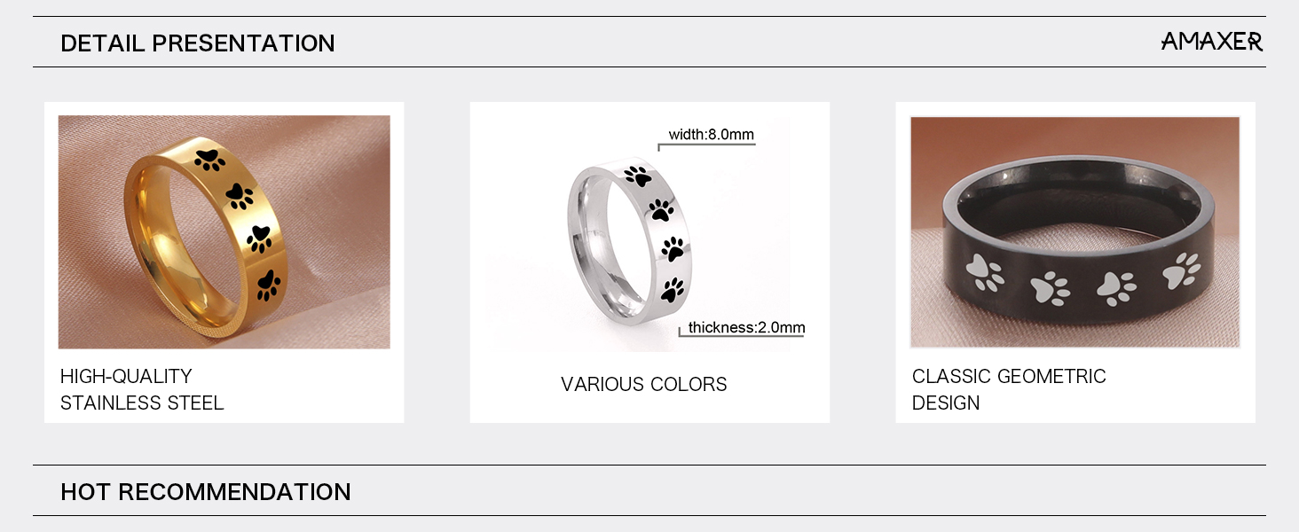 Anillo estampado animal
