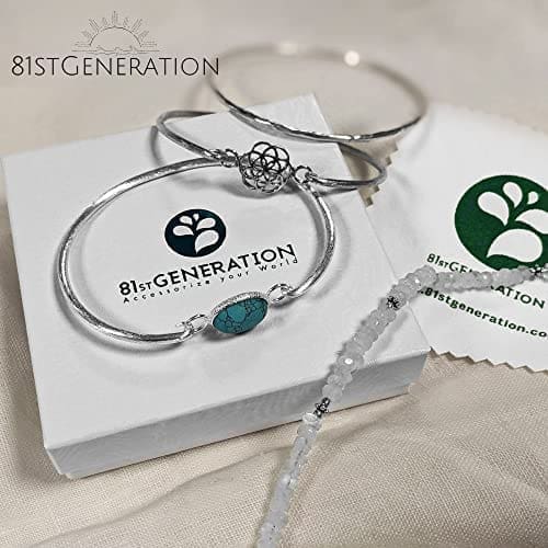 81stgeneration Anillo de Banda de Plata Esterlina 925 con Ola de Mar Océano Estilo Boho para Mujer - Imagen 8