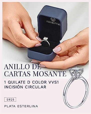 Anillo De Cartas Mosanite