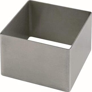 APS 00098 Mousse anillo de Ø 6 cm, H: 4,5 cm, acero inoxidable, helado, sin juntas