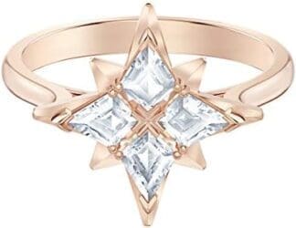 Swarovski Anillo con Motivo Symbolic Star, baño en Tono Oro Rosa, para Mujer