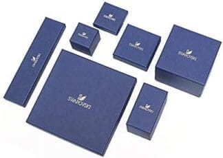 Swarovski Anillo de mujer chapado en platino con cristal negro triángulo tallado 5230610