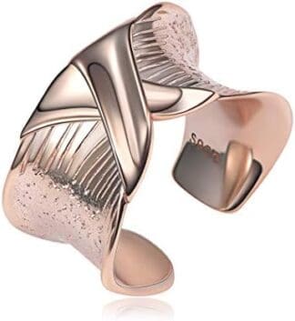 ChicSilver 5/10/15MM Anillos Lisos Anchos para Mujeres Plata de Ley 925 Joyería Simple de Moda Decorativa de Dedos Superficie Brillo/Ahilado Anillo de Banda Ancha de Compromiso