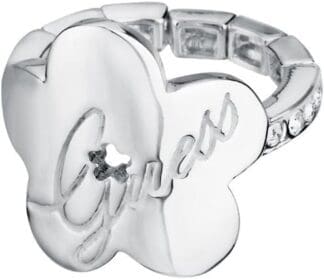 Guess - Anillo de Acero Inoxidable con Cristal, Talla 14