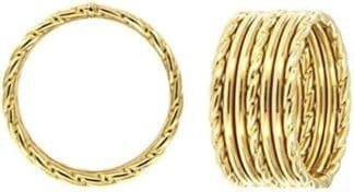 Anillo de oro de 18 quilates fabricado en Italia