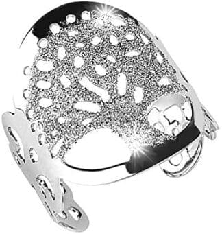 PRINCIPIO® - Anillo Mujer Árbol De La Vida Grande de Plata 925 Joyas Originales Chicas Jóvenes Ajustables con Hermosa Caja de Regalo
