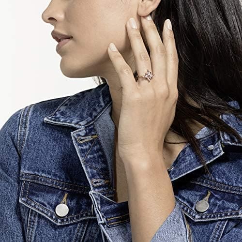 Swarovski Anillo con Motivo Symbolic Star, baño en Tono Oro Rosa, para Mujer - Imagen 4