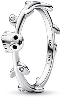 PANDORA Anillo Hojas Baby Groot Guardianes de la Galaxia de Marvel 192566 C01 58 MUJER
