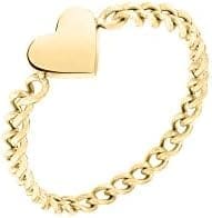 Tamaris Anillo de corazón, 52, Acero inoxidable, Sin piedras preciosas