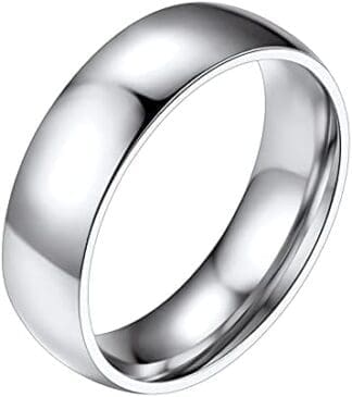 PROSTEEL Anillos Dedo Giratorios de Banda 2/4/6/8mm Acero Inoxidable, Minimalista Anillos Spinner Midi Amistad con Varios Tamaños (con Caja de Regalo)…