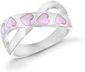 Tuscany Silver - Anillo de plata de ley (925/1000), con nácar