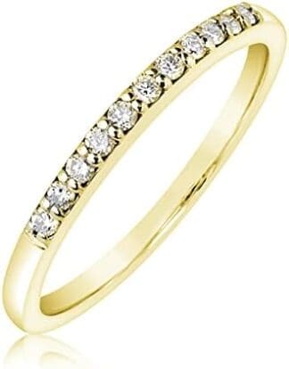 MILLE AMORI ? Anillo de compromiso de oro y diamantes para mujer ? Oro blanco 9 quilates 375 Diamantes 0,11 quilates