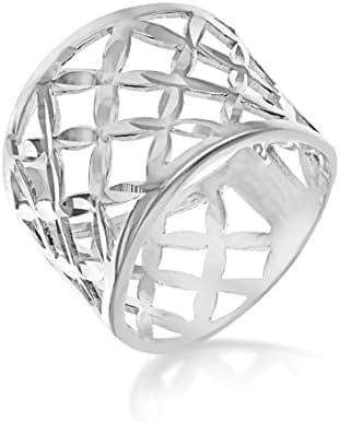 Tuscany Silver - Anillo de plata de ley (925/1000), sin gema