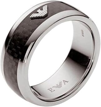 Emporio Armani AR-anillo de acero inoxidable EGS1602040