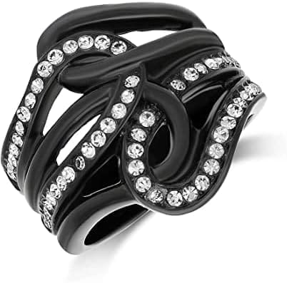 GIOIAPURA Anillo de mujer de Kaloos de la colección Emotion. Joya de color negro, talla 15. La referencia es KA22815.