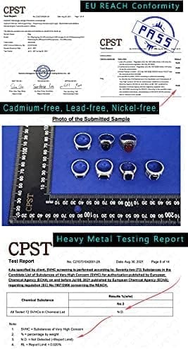 JIANGXIN Solitario para Hombre Anillo plata ley de Compromiso clásico de Bodas con Ágata negra,hecho a mano joyería única para Hombre?mejor regalo con Hermosa Caja de Regalo - Imagen 5