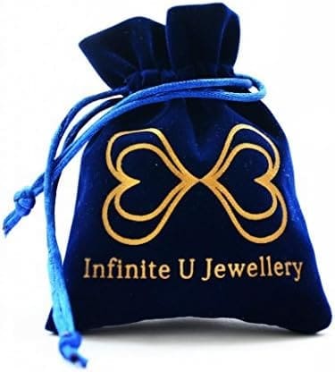 Infinite U Simple Wave de plata de ley 925 con circonita cúbica para parejas, anillo de compromiso, para aniversario. Tamaño: 15,40-20,02 mm - Imagen 6