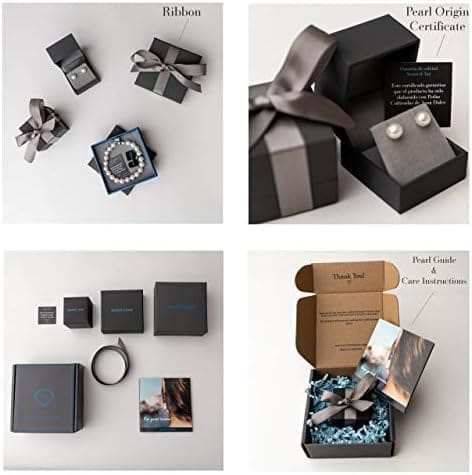 Secret & You Anillo de Perlas Cultivadas de Agua Dulce Redondas de 8,5 mm de Mujer Anillo de Plata de Ley 925 bañada en Rodio - 3 tallas - Imagen 3